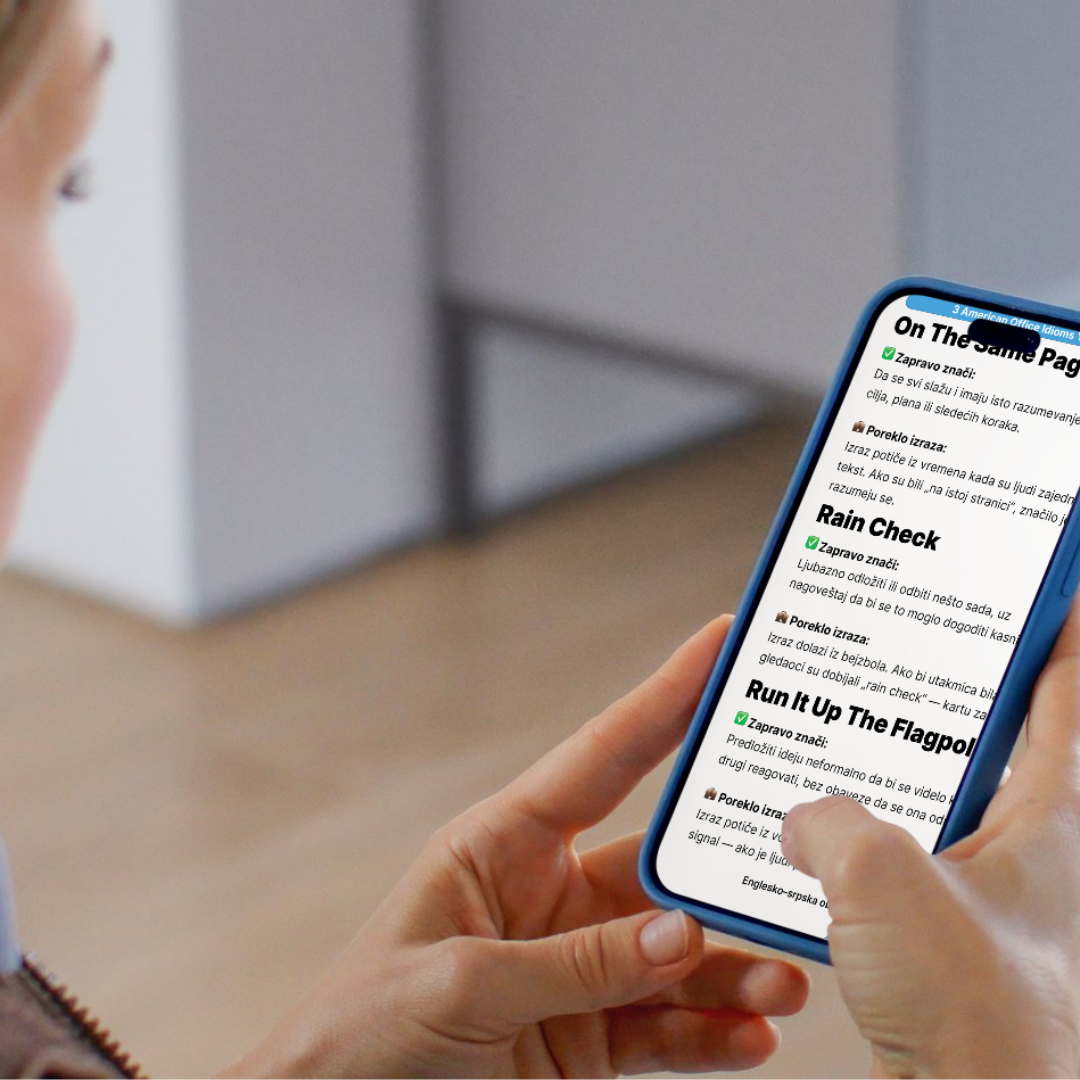 3 američka poslovna idioma koja ćete često čuti (EN–SR)