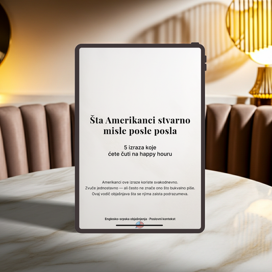 5 Happy Hour Idioma koje ćete čuti posle posla (EN–SR)